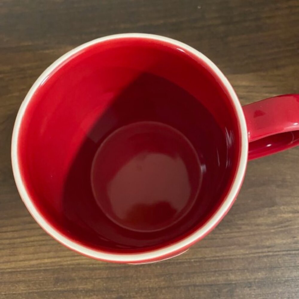 Starbucks 2010 Limited Edition Love/Hearts Red Ceramic Mug - Picture 5 of 7